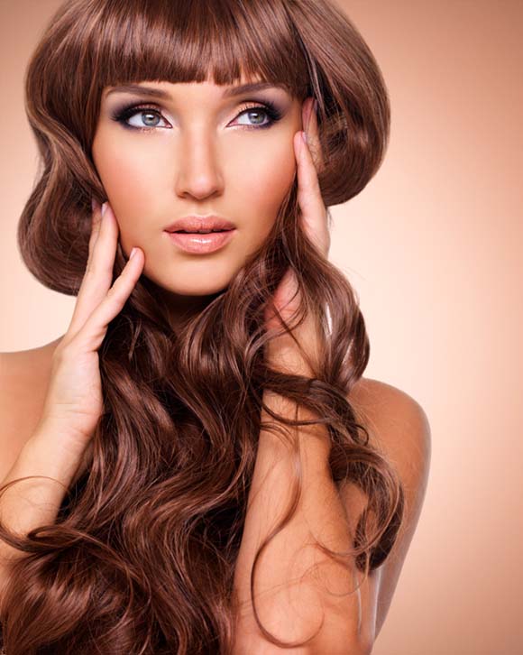 Beautiful woman with astonishing makeup