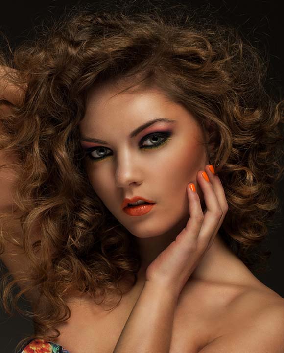 Beautiful woman with extreme nail care